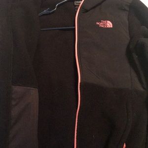 Girls North Face Jacket- Denial Pink zipper